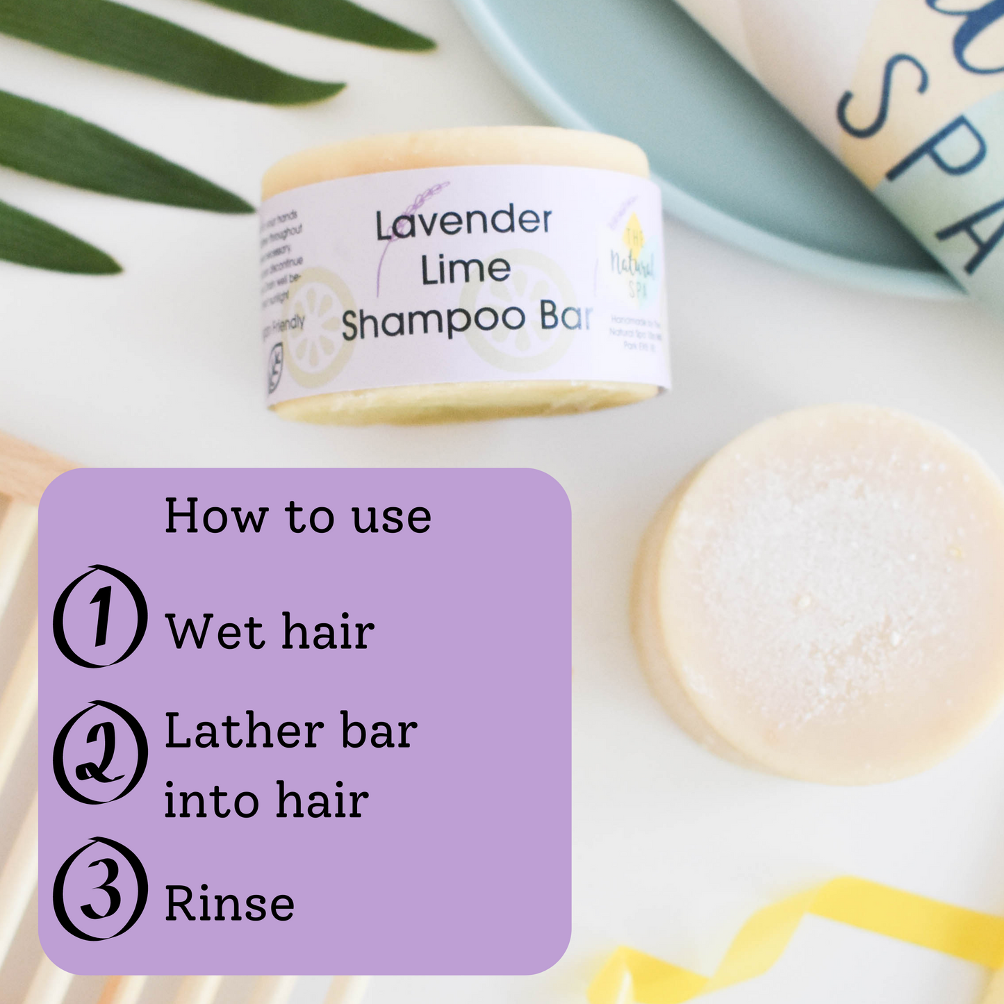 Lavender and Lime Classic Shampoo Bar-3