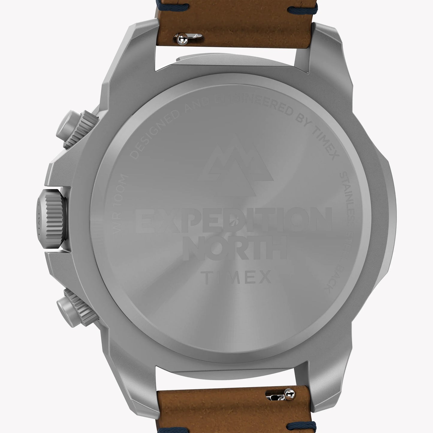 Timex Men's Eco-Friendly Tan Leather Watch, Silver Case | TW2U20200