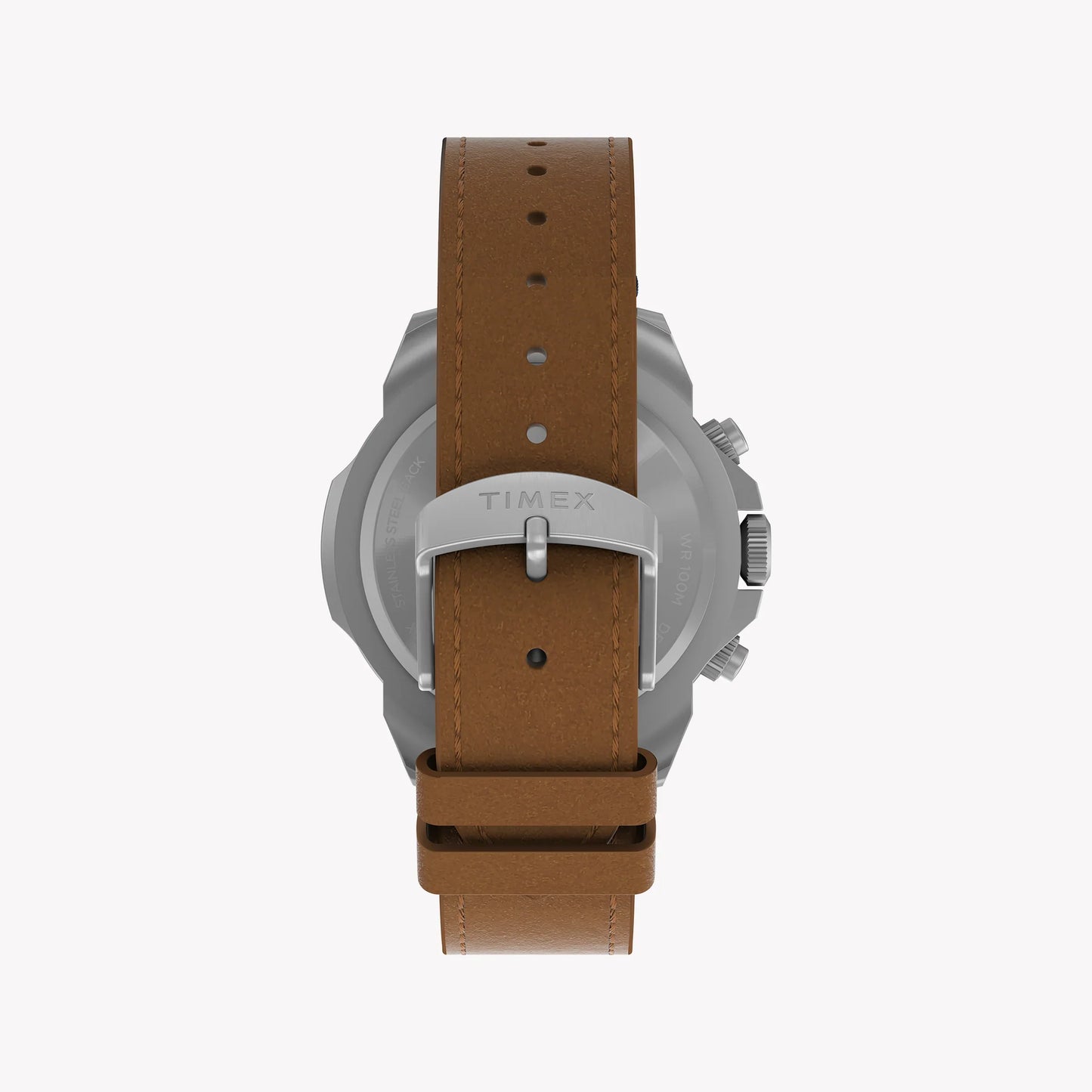 Timex Men's Eco-Friendly Tan Leather Watch, Silver Case | TW2U20200