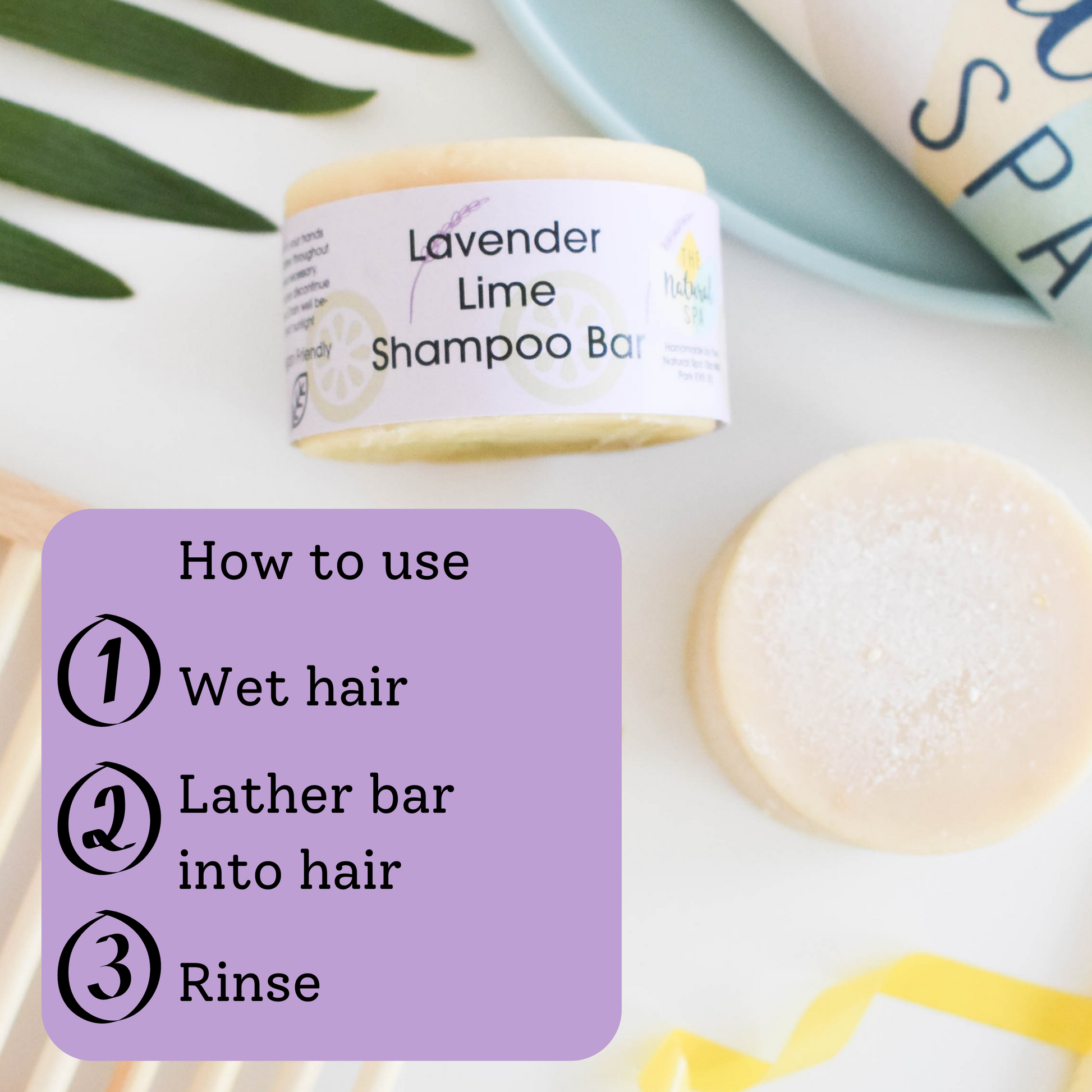 Lavender and Lime Classic Shampoo Bar-3